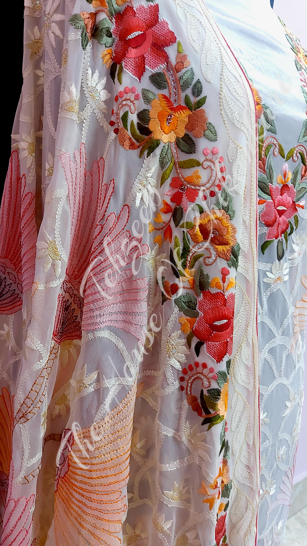 Thumbnail: Heritage Fusion: Petitpoint & Lucknowi Chikankari