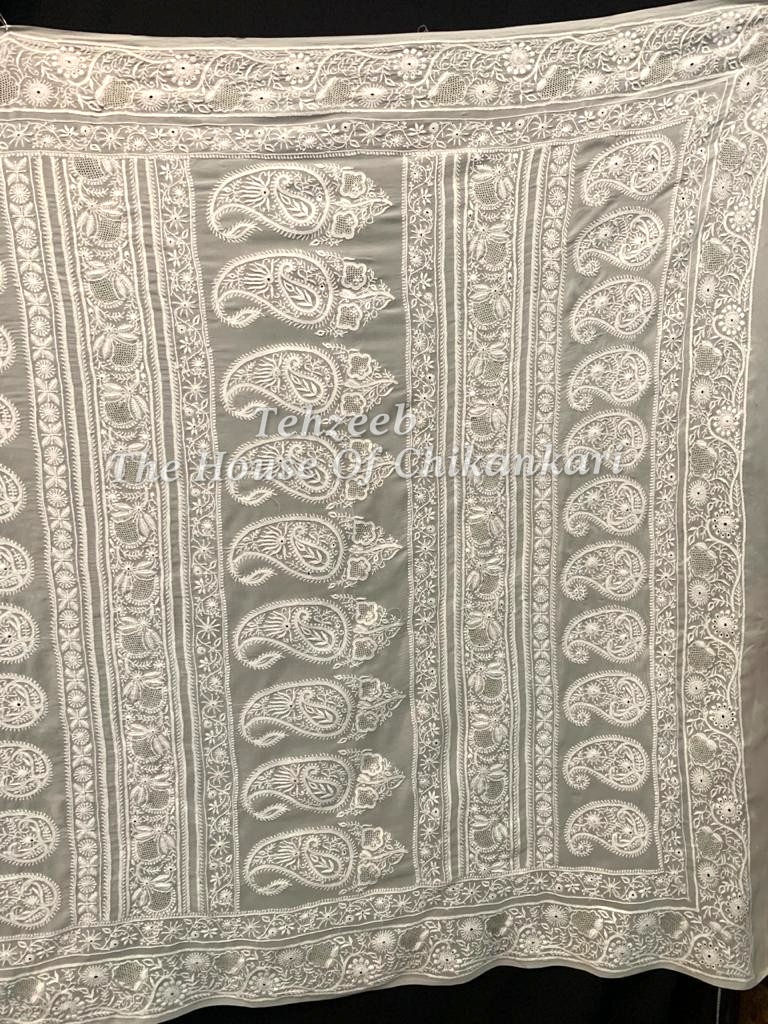 Thumbnail: Ek Taar Lucknowi Chikankari Saree