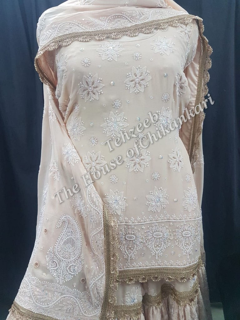 Thumbnail: Awadhi Gharara Chikankari Set