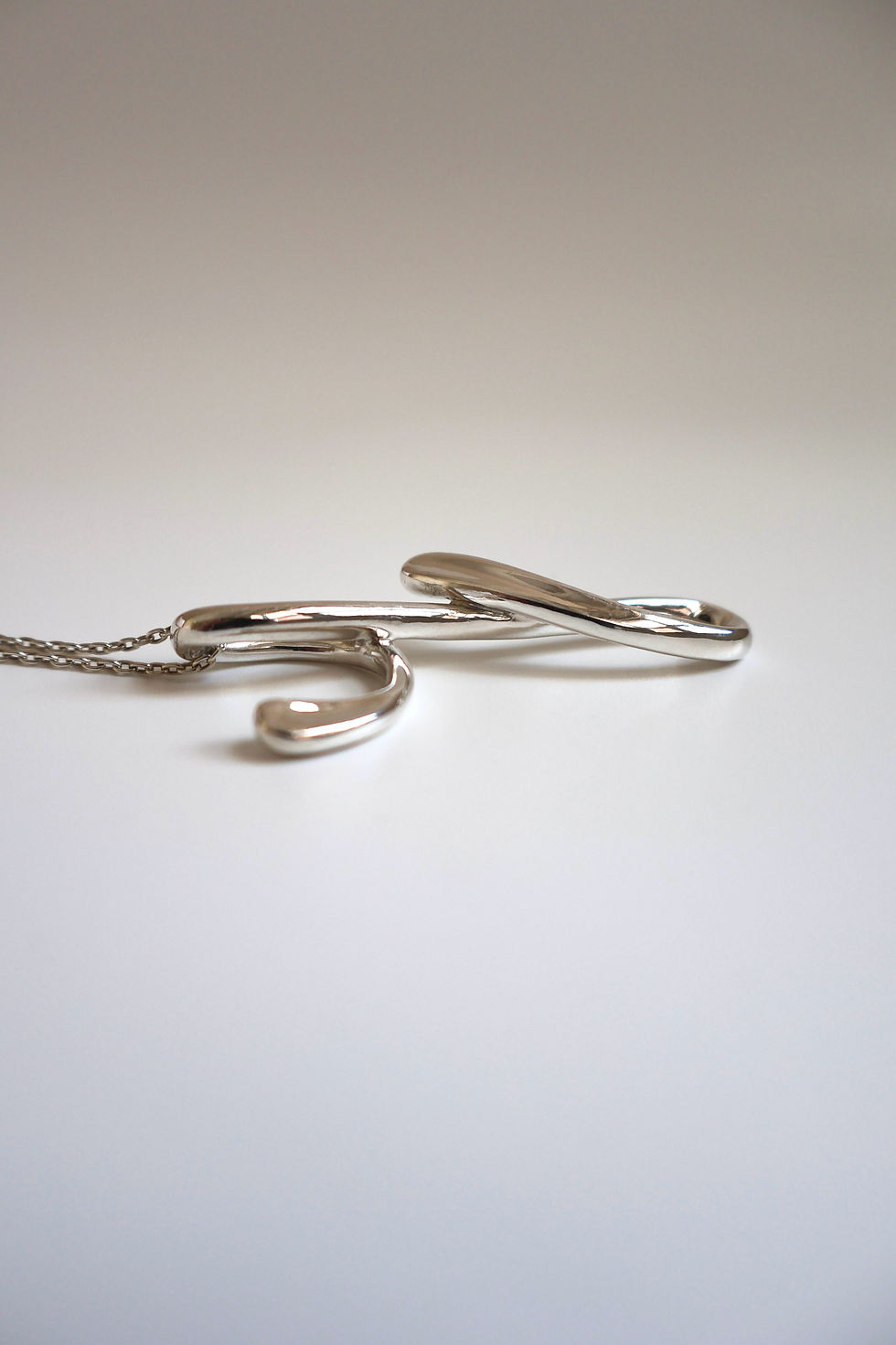 Thumbnail: Tiffany & Co. Elsa Peretti 1983 Big Alphabet y Sterling Silver Long Necklace