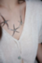 Thumbnail: Tiffany & Co. Elsa Peretti Three Starfish Sterling Silver Necklace