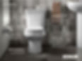 Kohler dual-flush toilet in modern bathroom with text highlighting water-saving features for low-maintenance rental property.
