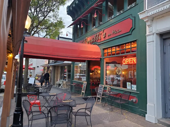 Exterior view of Coratti’s on Main Italian restaurant in Milford, MI