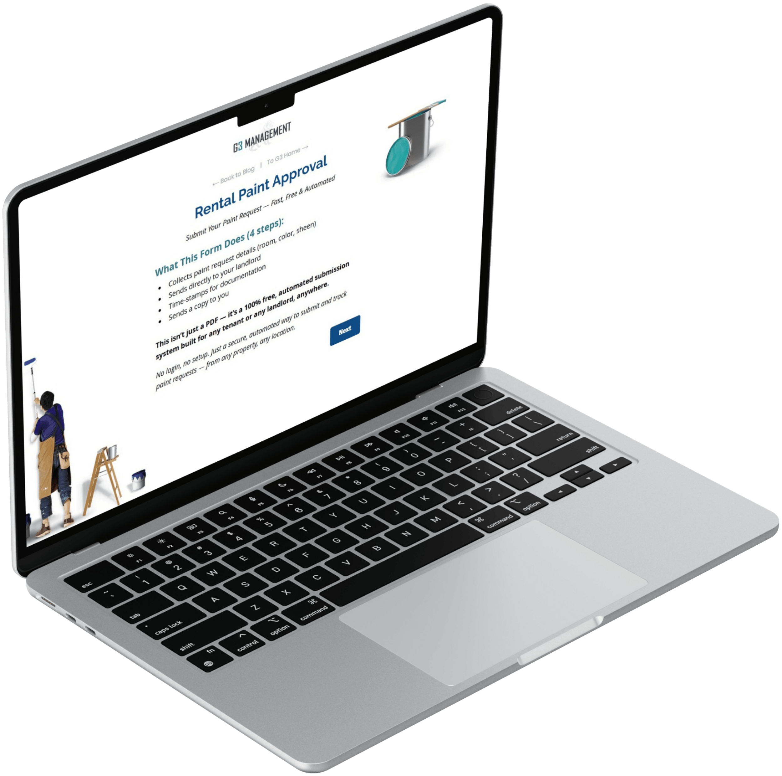 Rental Paint Color Approval Form | G3 Management