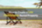 Relaxing beach chair symbolizing the ease and simplicity of owning a low maintenance rental property.