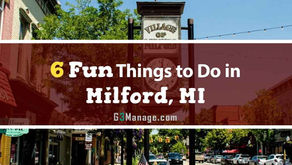 Downtown Milford, MI with historic clock and charming local shops along Main Street - thumbnail