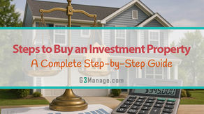 A financial-themed real estate image showing a house exterior with a balance scale weighing money against a miniature house, with a calculator and charts in the foreground, symbolizing real estate investment property analysis - thumbnail