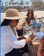 Katherine Alexiss facilitating a women's life coaching workshop in Los Angeles