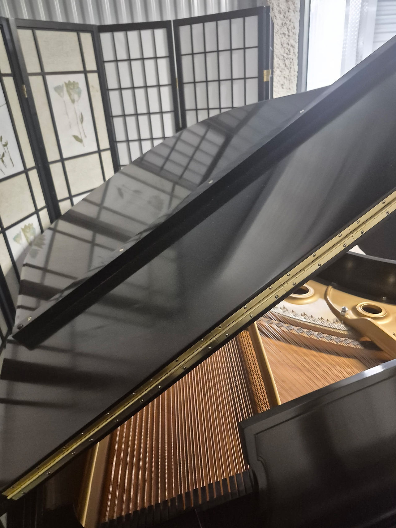 Steinway Grand Piano Model L, Semi-Gloss Ebony, 1973