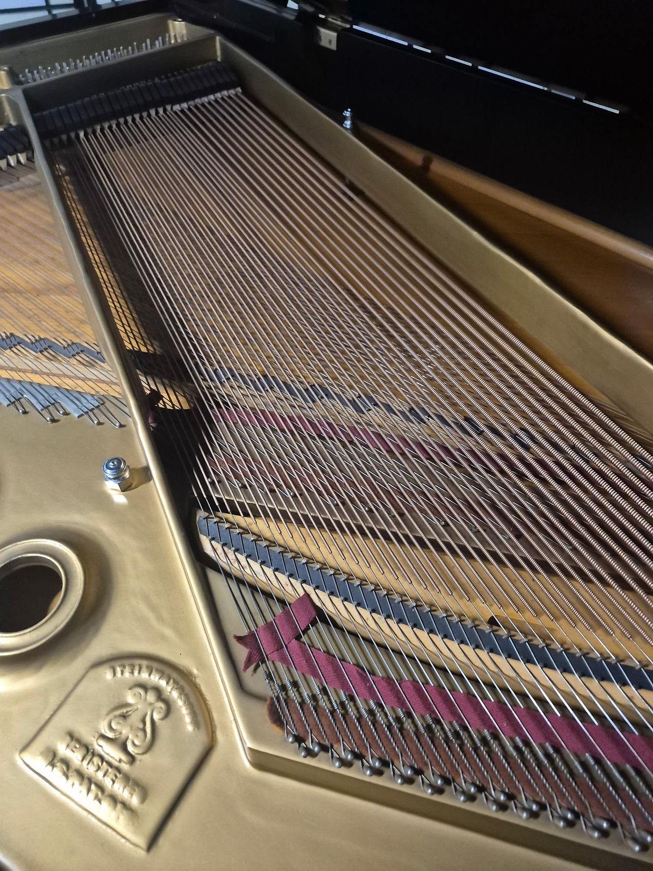 Steinway Grand Piano Model L, Semi-Gloss Ebony, 1973
