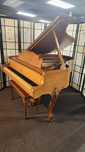 Steinway M King Louis XV Style Walnut, Excellent Condition, NEW HAMMERS 1961 $10,500