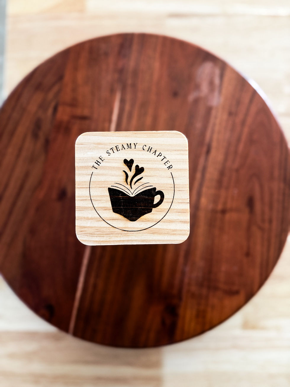 lid on the bookish soy candle for the steamy chapter