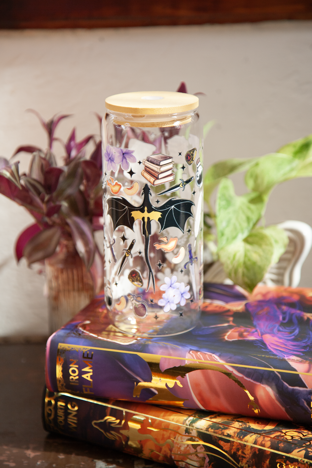 Dragon Rider Glass Cup