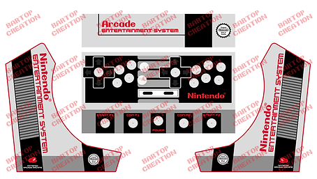 side art bartop nintendo nes