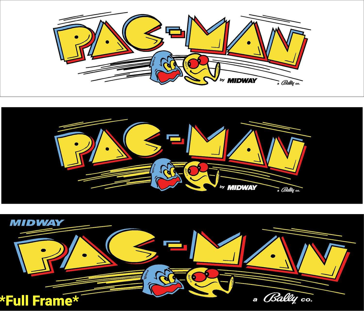 Arcade1up Light Up Replacement Pac-Man Marquees! Lots of options! Free Shipping!
