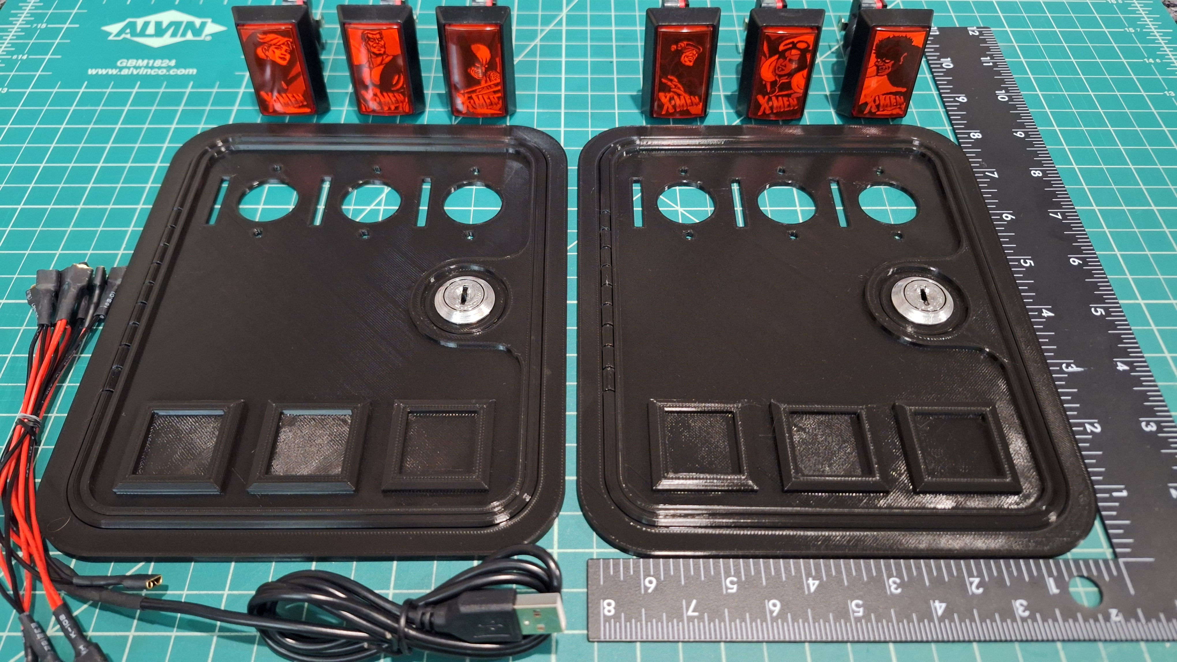 X-MEN 6 Player Coin Door Kit 