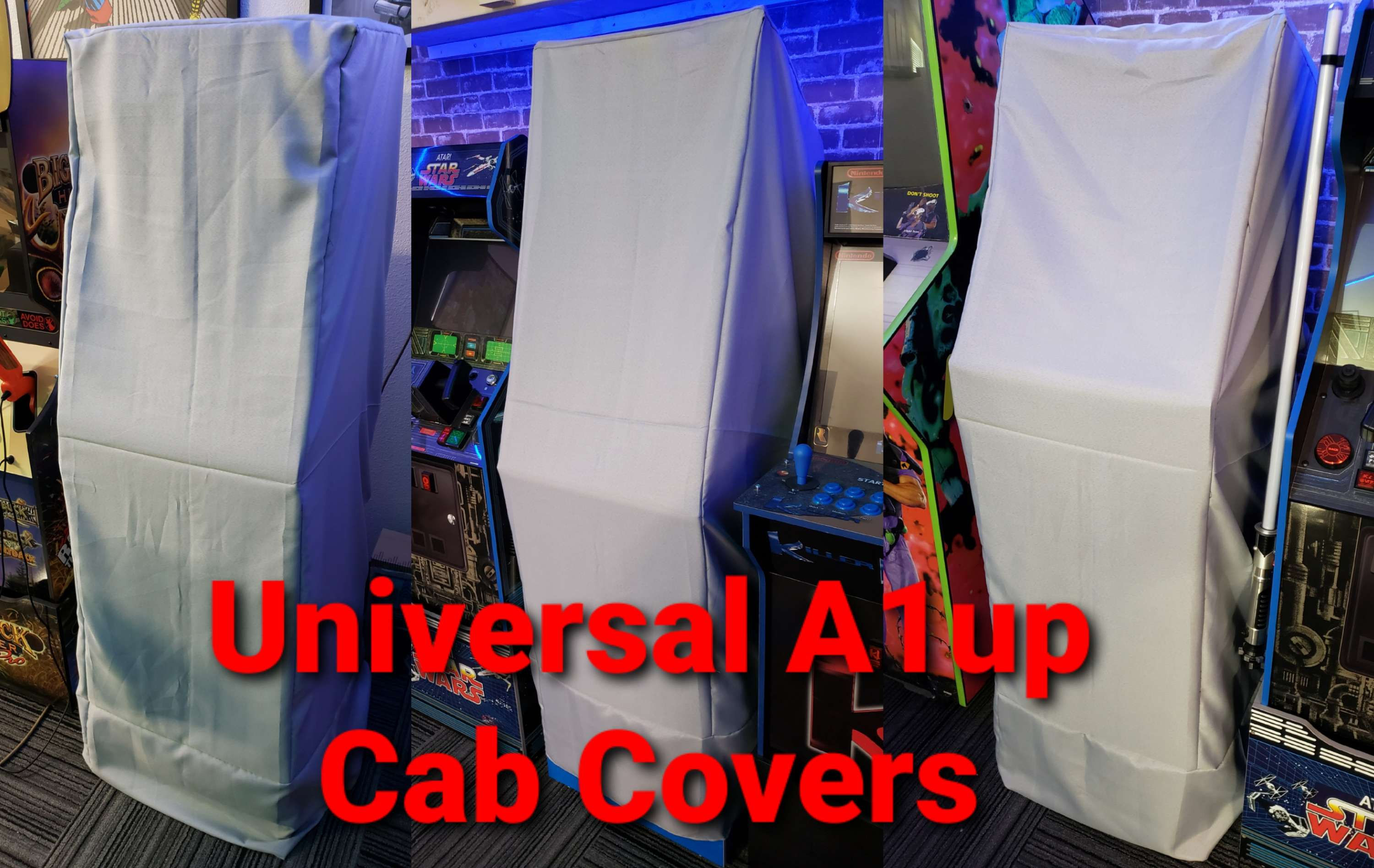 Arcade1up Universal Cab Covers / 100% Polyester / Fade Resistant / Washable