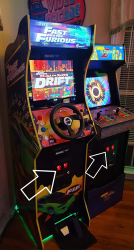 Arcade1up LED Light Up Kit for coin doors! 2 and 4 slot