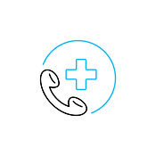 Medical-AssistanceTwo-Color--Line-Icon-with-Editable-Stroke.-The-Icon-is-suitable-for-web-