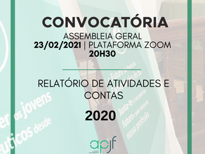 Assembleia Geral APJF | Relatório Atividades e Contas