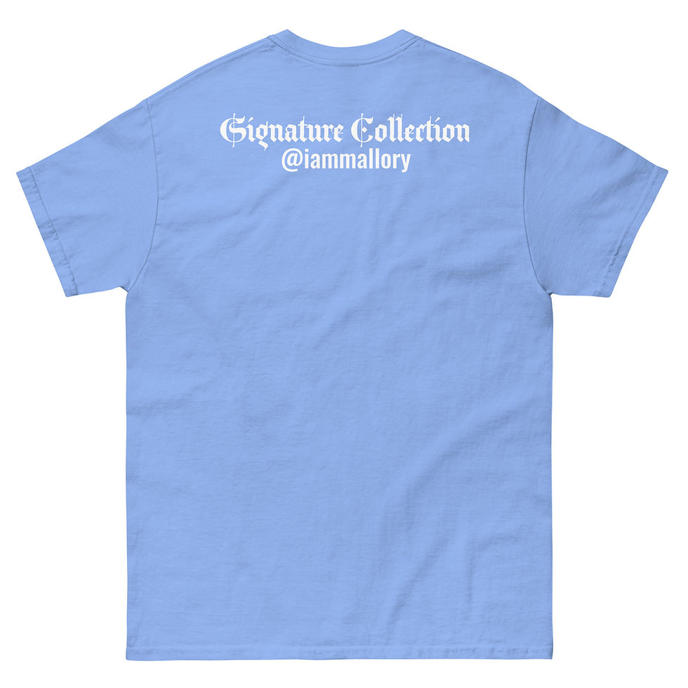 Thumbnail: blk + blu signature tee.