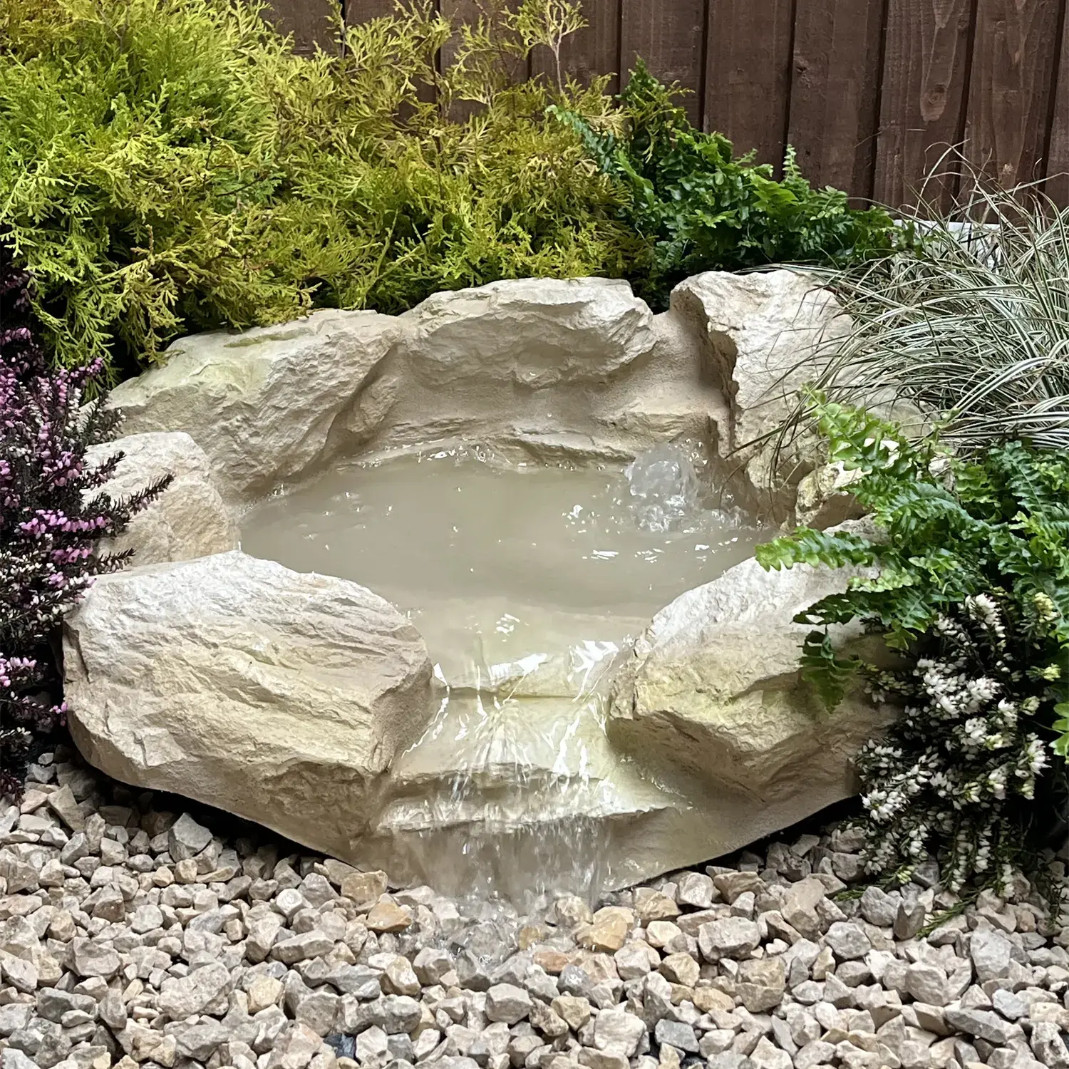 Rock Pool Cascade in the garden