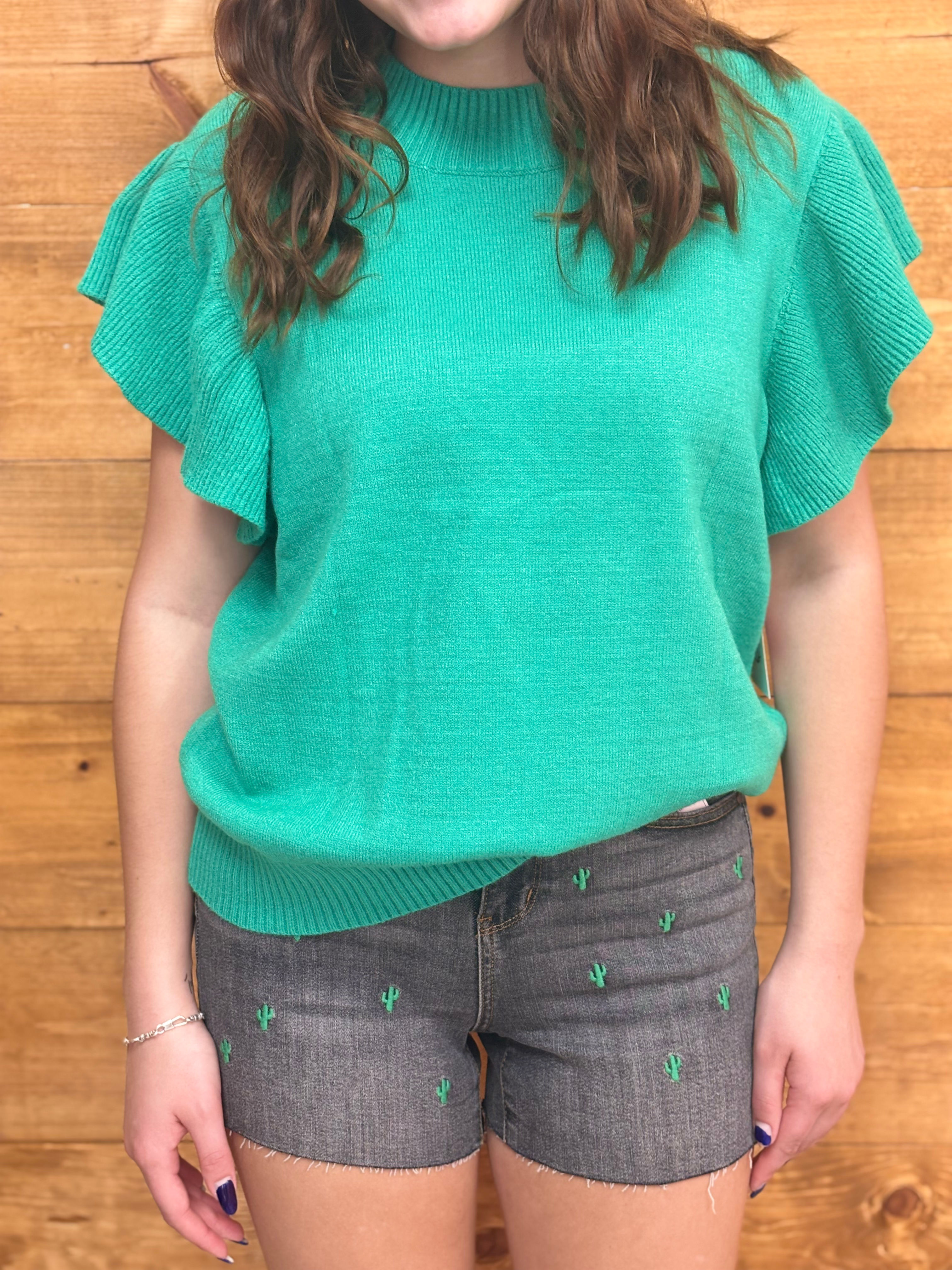 Judy Blue-HW Cactus Shorts
