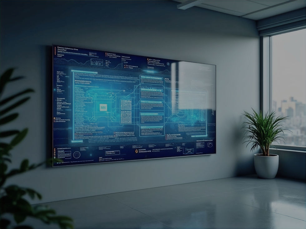 Large digital display by Video Wall Experts showing data.