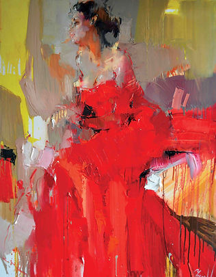 Figure painting in oil workshop