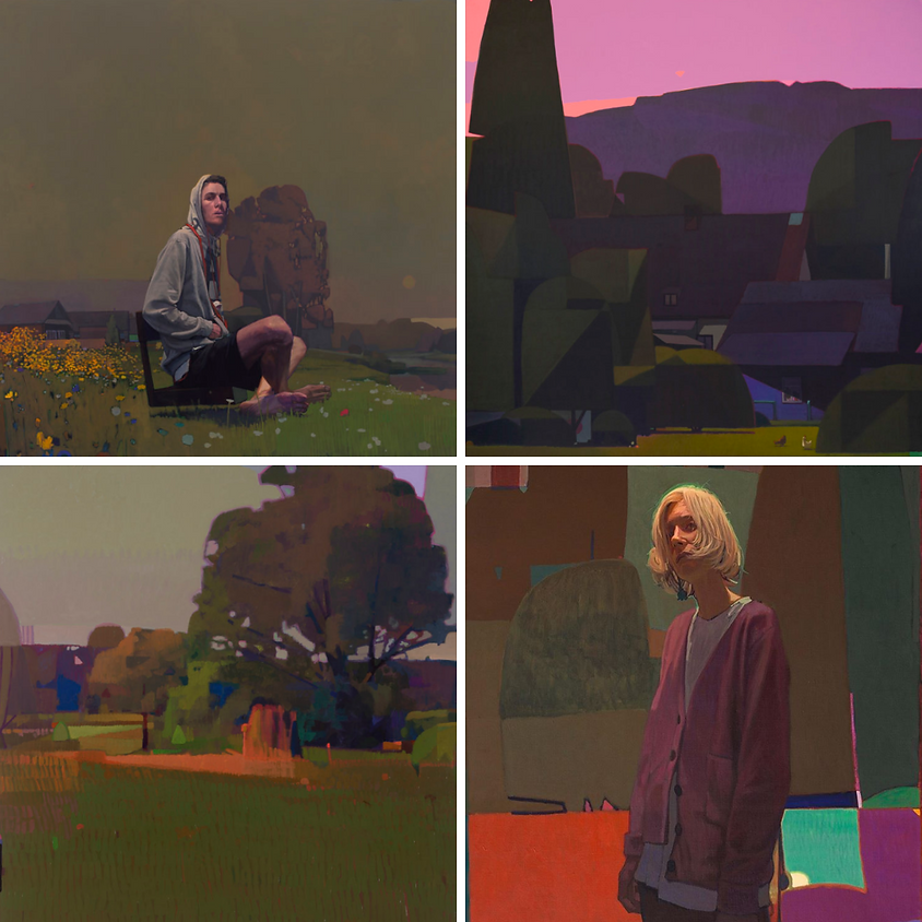 Figure & Landscape Painting in Acrylic with Sainer