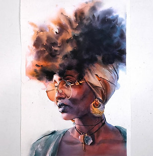 portrait painting in watercolor workshop