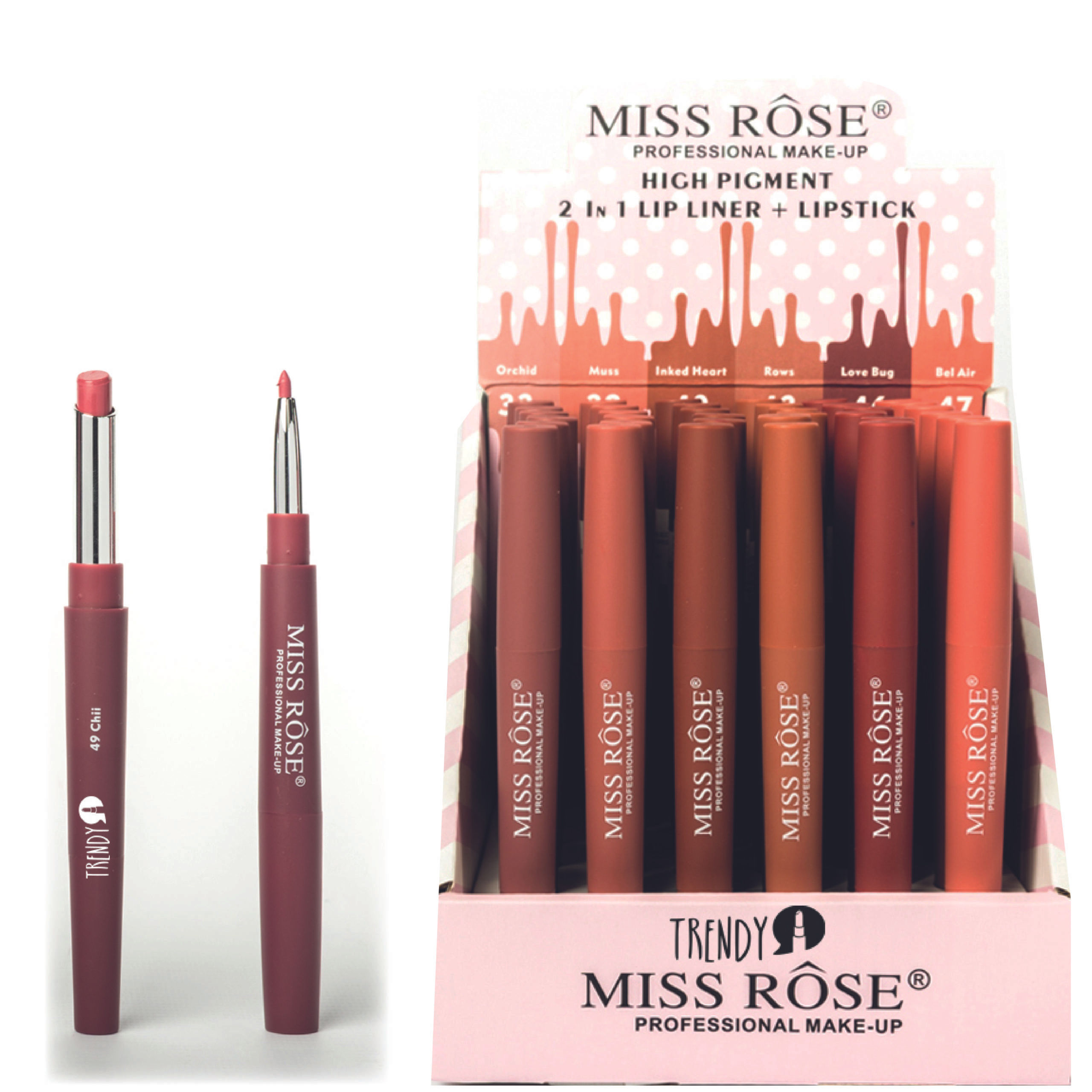 Labial En Barra-  Miss Rose