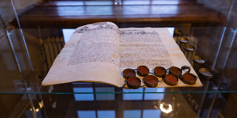 The donation letter from 1622