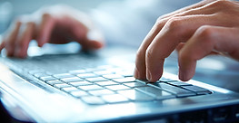 Hands on Computer Keyboard