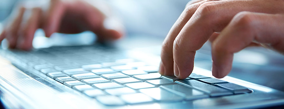 Hands on Computer Keyboard