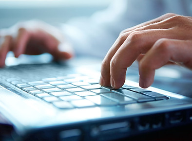 Hands on Computer Keyboard