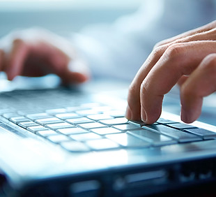 Hands on Computer Keyboard