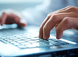 Hands on Computer Keyboard