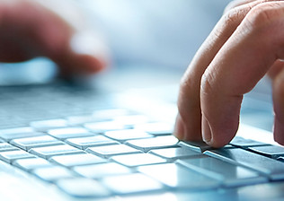 Hands on Computer Keyboard