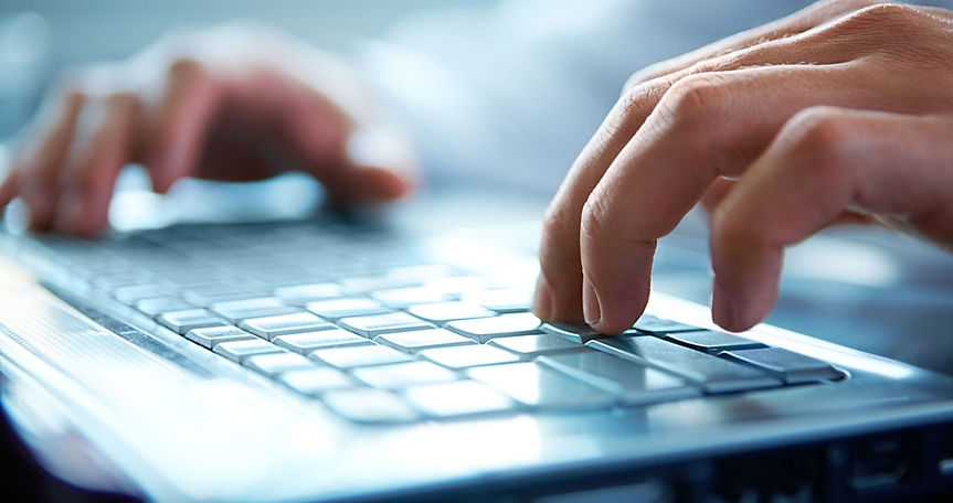 Hands on Computer Keyboard