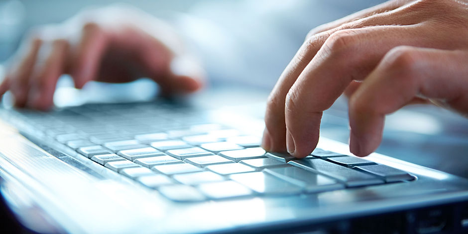Hands on Computer Keyboard
