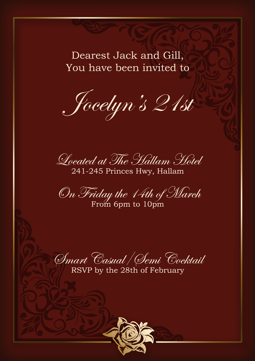 Jocelyn's 21st