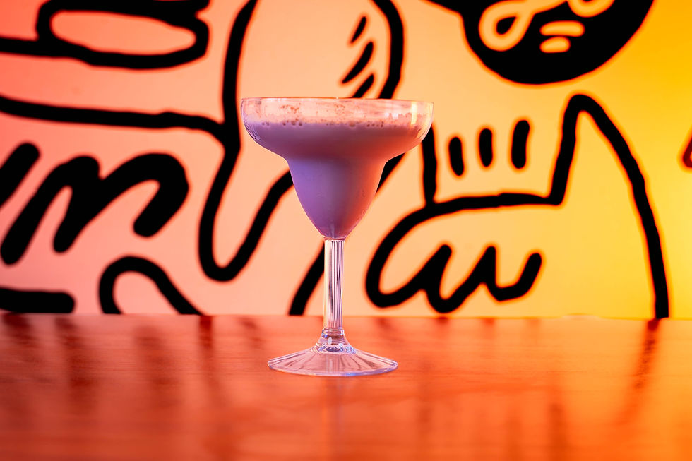 Our Ube Horchata Espresso Martini blends rich ube, house-made horchata, a shot of espresso, and Tito’s Vodka