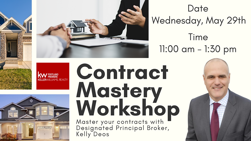 Contract Mastery Workshop with KWPP's Designated Principal Broker, Kelly Deos