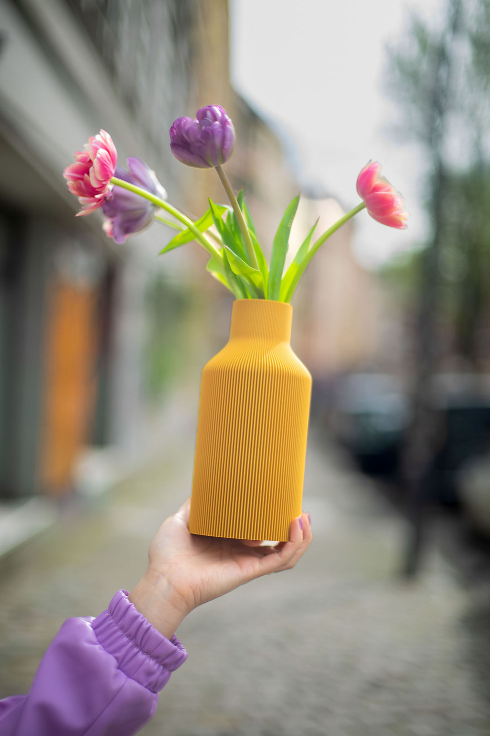 Thumbnail: Vase, Flasche, Dennis Maass, 3-D Druckvase, Designobjekt,