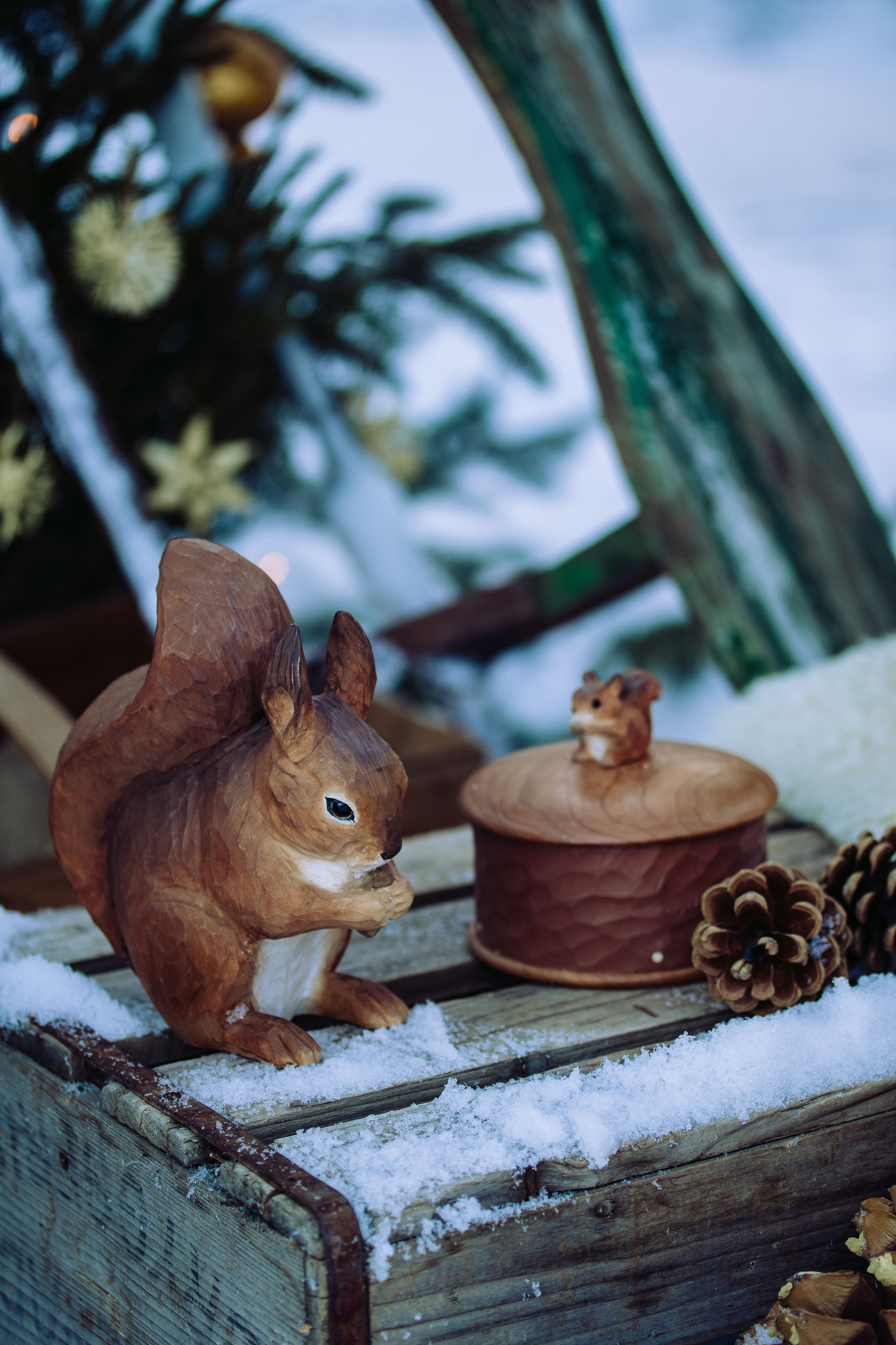 DecoBird, Wildlife Garden, Eichhörnchen, Holzdeko, Holzvogel
