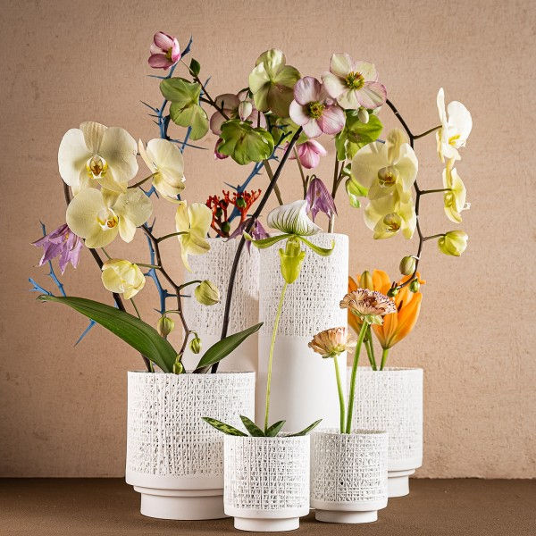 Topf, Gaze, Klatt Objects, Bone China Porzellan