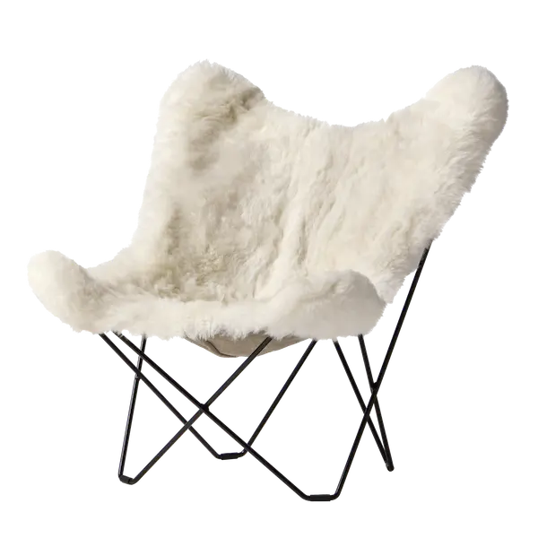 Miniature : Butterflychair, Island Mariposa, Cuero, Schaffell, Maison Freesenburg