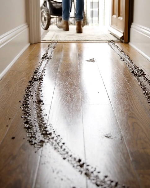 muddy tire tracks in hallway.png