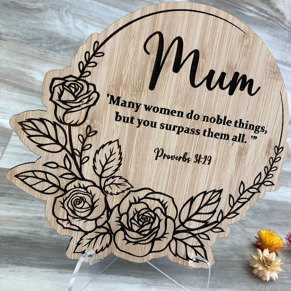 Thumbnail: ‘Mum’ Plaques With Stand